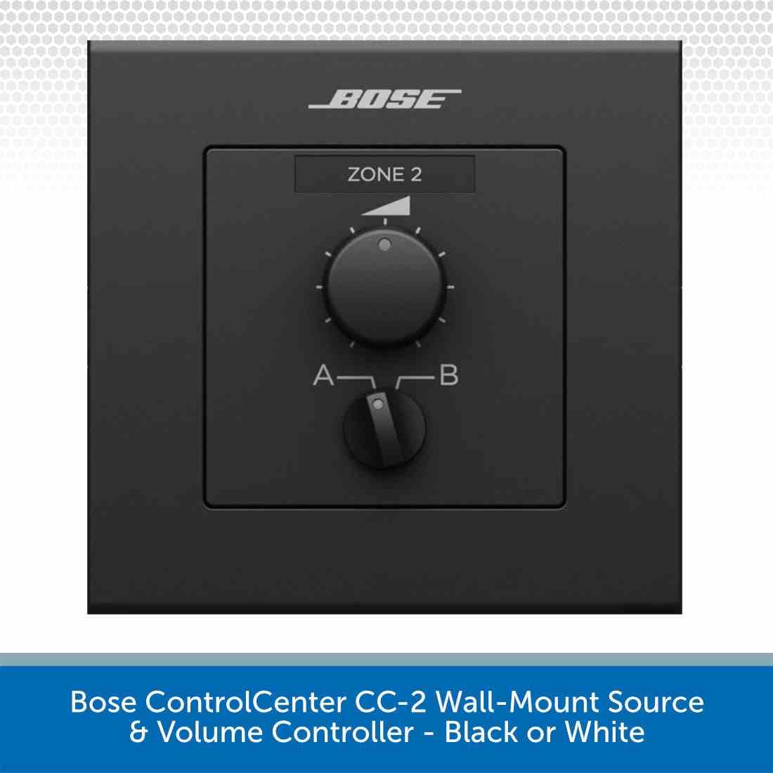 Bose ControlCenter CC-2 EU Wall-Mount Zone Controller, Black 2