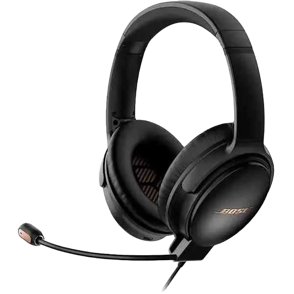 سماعة Bose QuietComfort 35 بخاصية إلغاء الضوضاء للألعاب، أسود