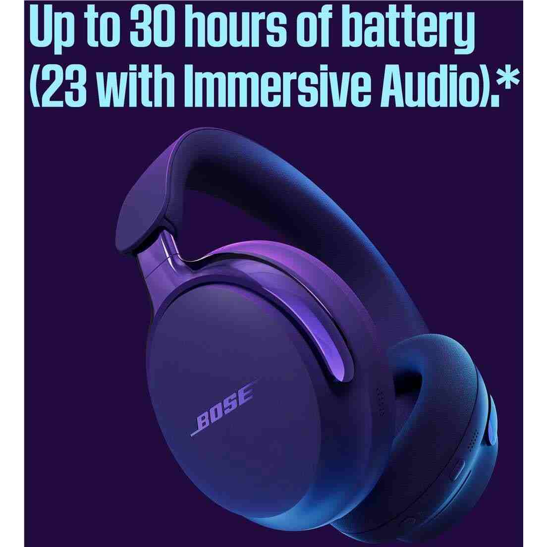 سماعات Bose QuietComfort Ultra Headphones Gen 2 | سماعات رأس لاسلكية بخاصية إلغاء الضجيج | Midnight Violet 2