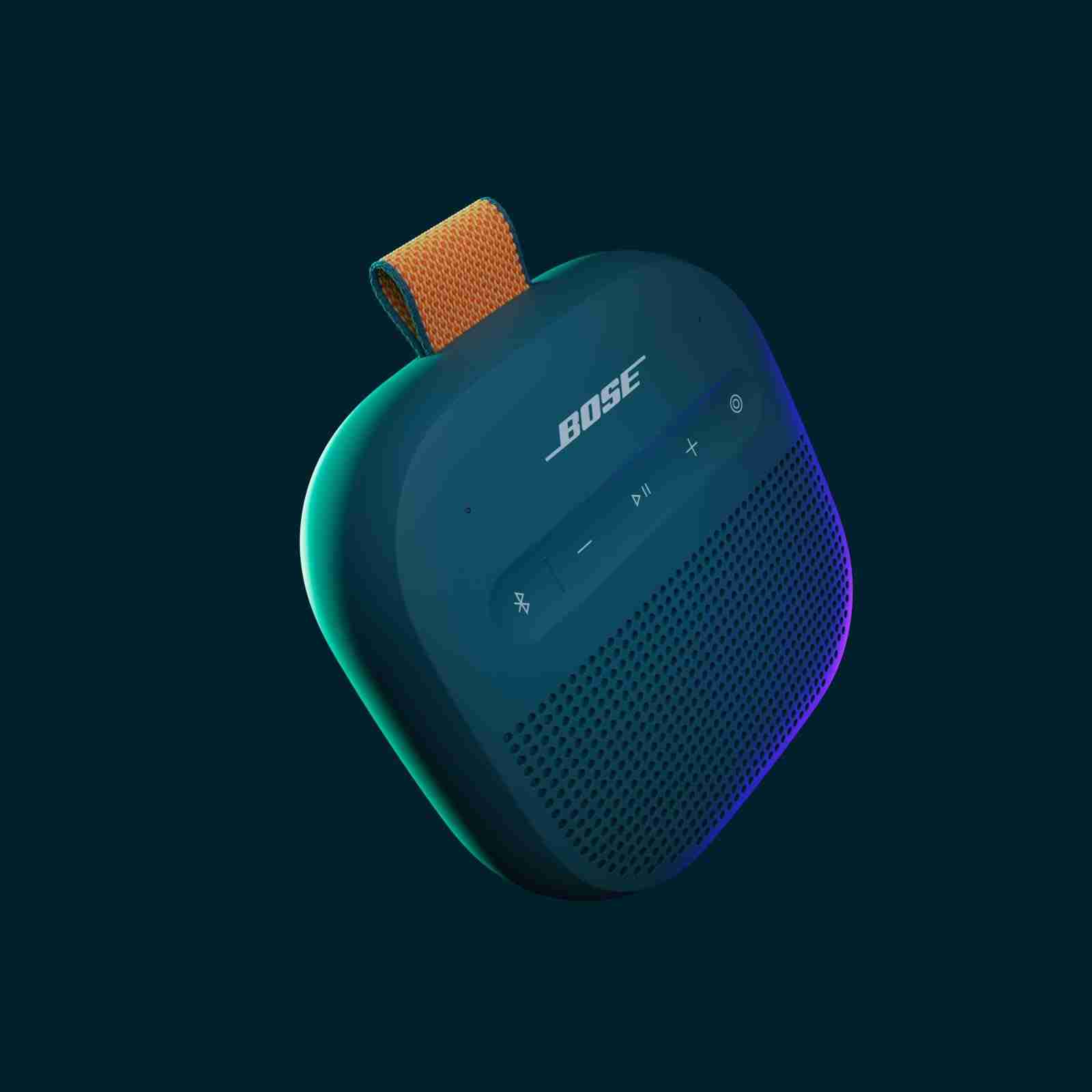 مكبر صوت Bose SoundLink Micro (الجيل الثاني) المحمول المقاوم للماء بتقنية Bluetooth باللون الأزرق الشفقي 8
