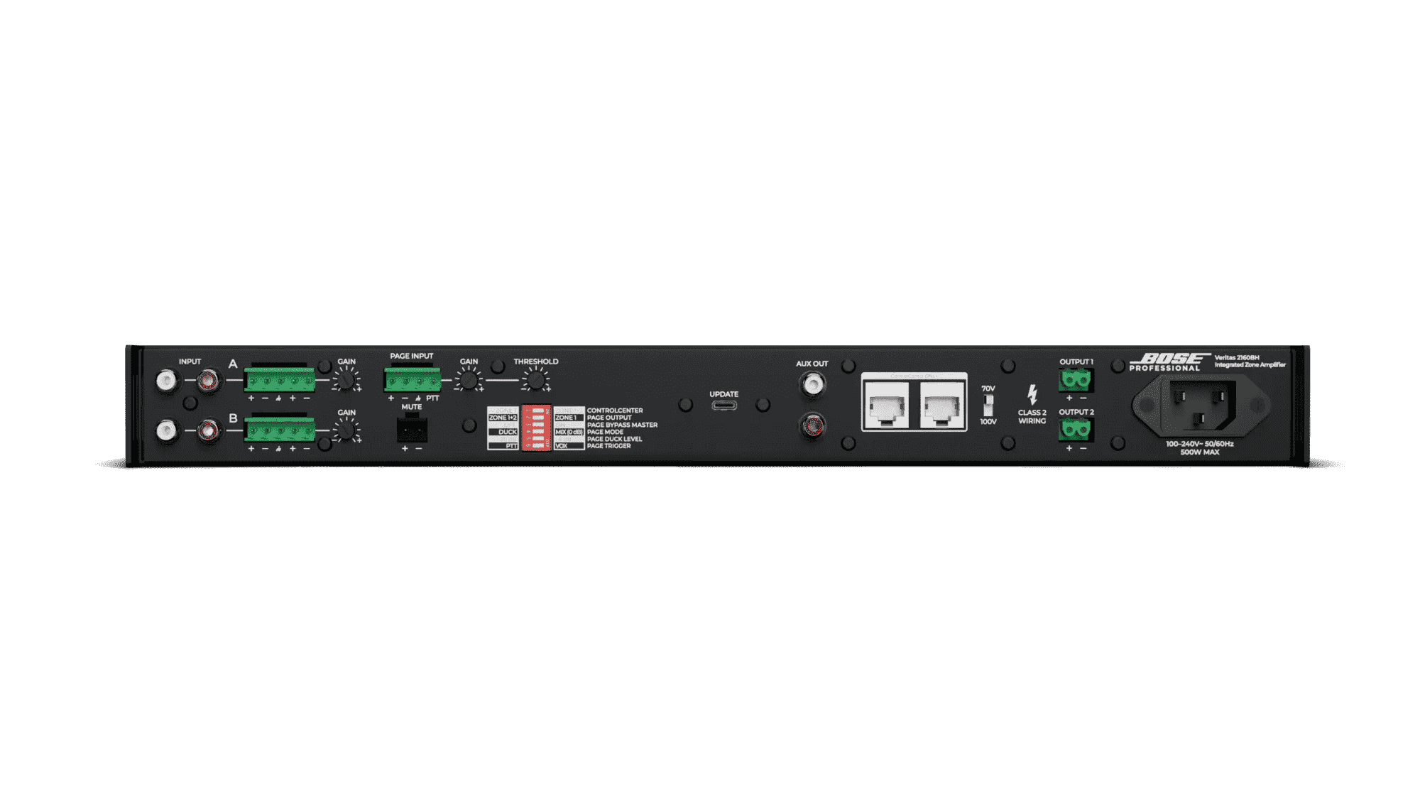 Bose Professional Veritas 2160BH Dual-Zone 70V/100V Mixer Amplifier with DSP and Bluetooth 4