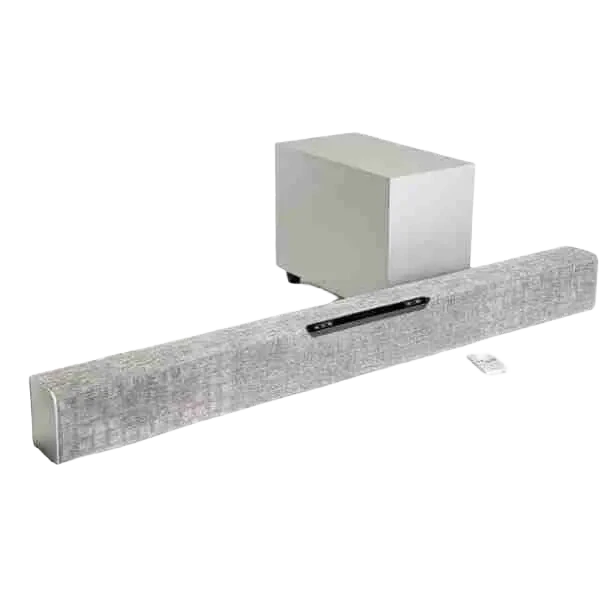 Jamo Studio SB 40 Soundbar with Wireless Subwoofer | Bluetooth & 4K Passthrough | Light Grey