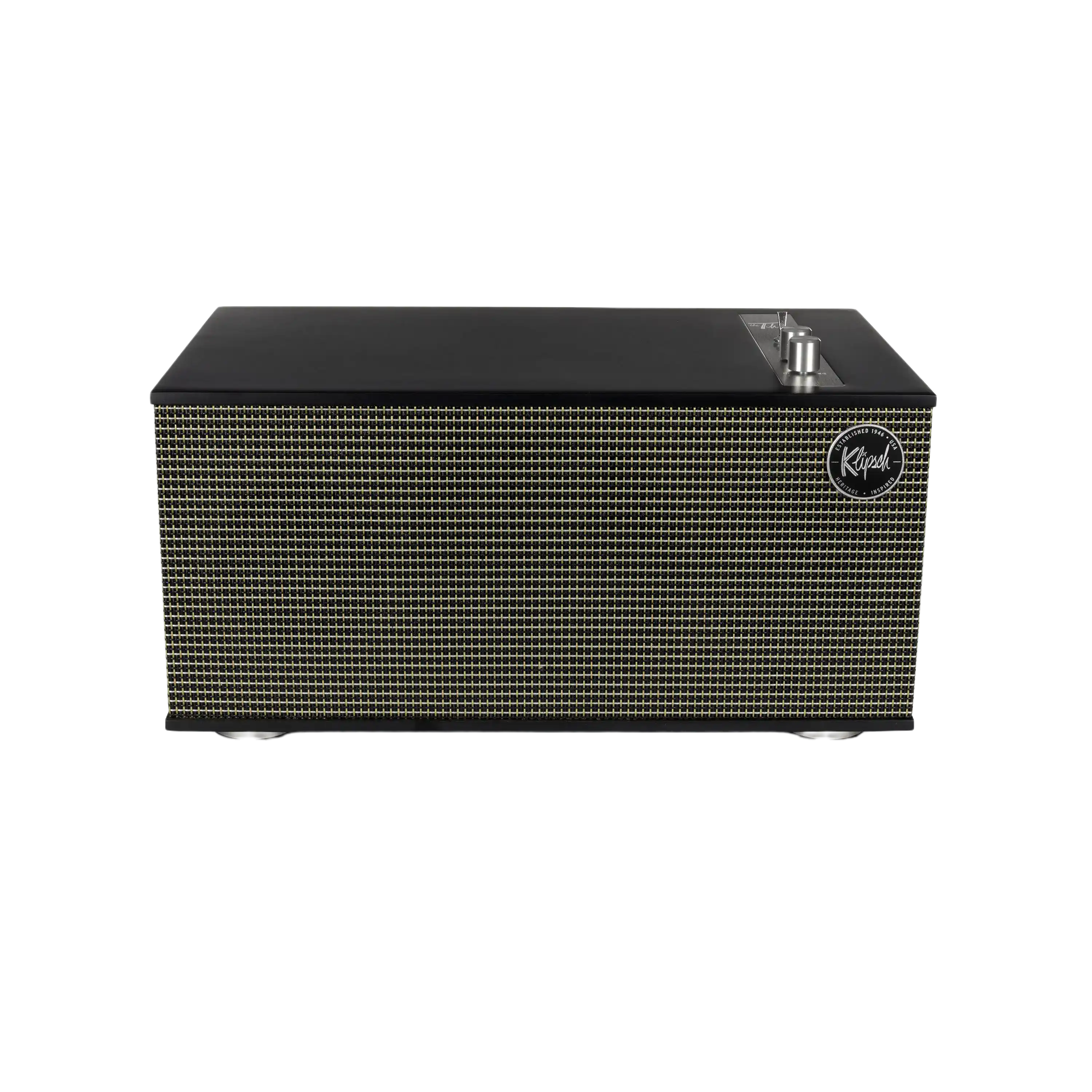 مكبر صوت Klipsch The Three II اللاسلكي للطاولة بتقنية Bluetooth باللون الأسود المطفي 1
