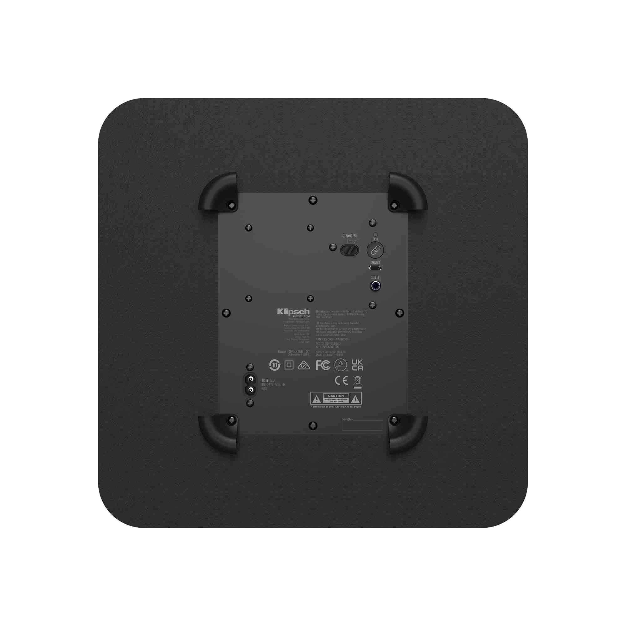 Klipsch Flexus Sub 100 مضخم صوت جهير لاسلكي 10 إنش للمسرح المنزلي 4