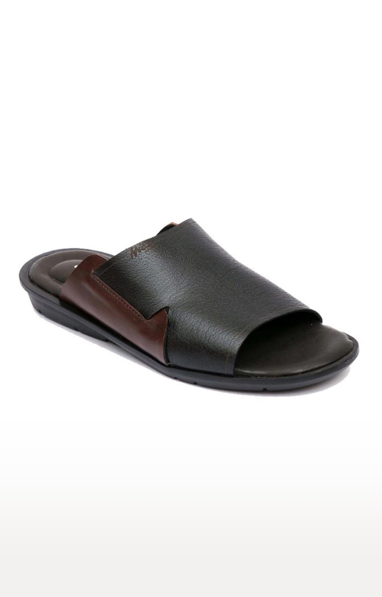 Buy Hitz Men Black Comfort Leather Sandals - Sandals for Men 2390959 |  Myntra