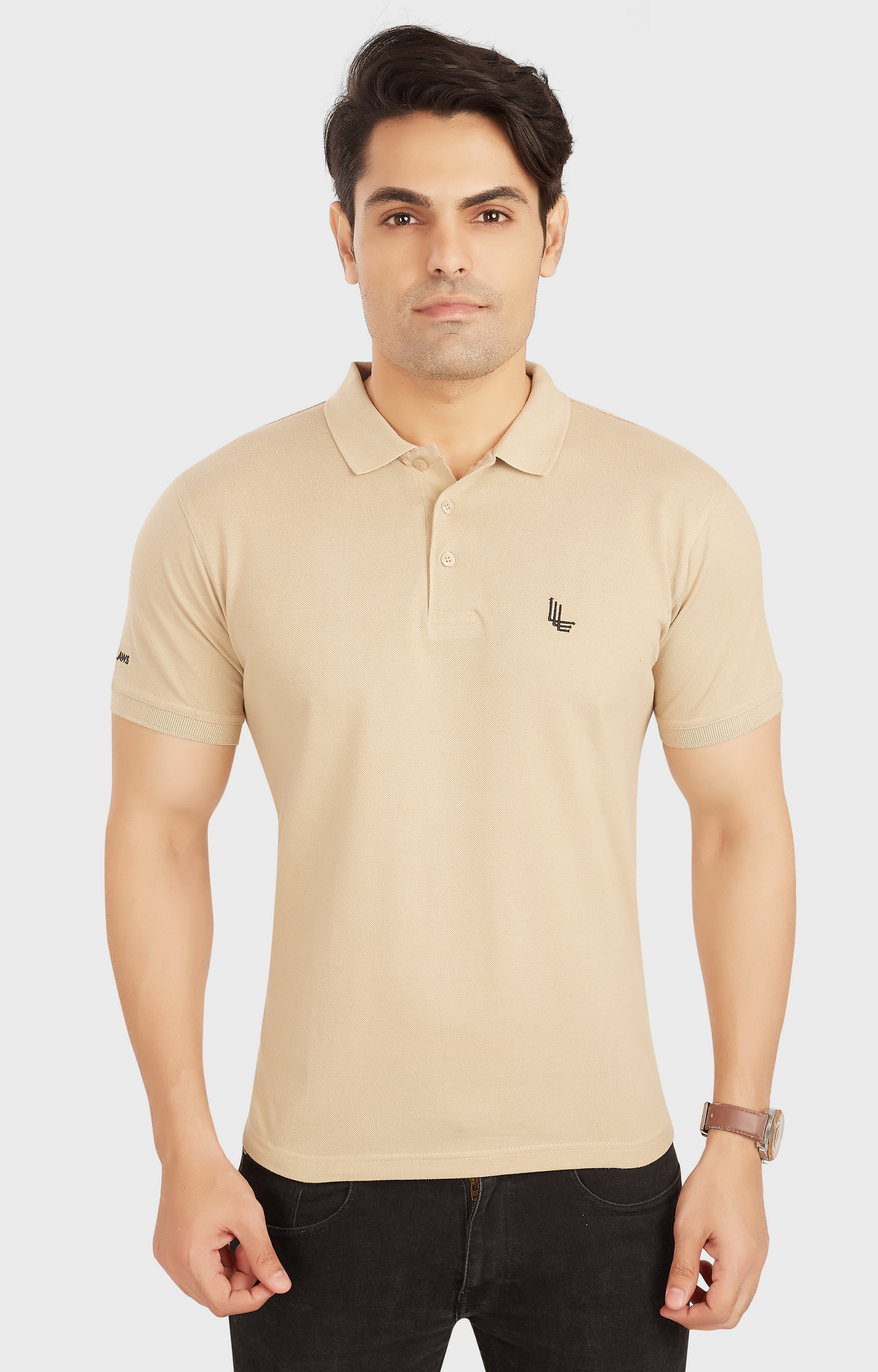 Tan polo on sale t shirt
