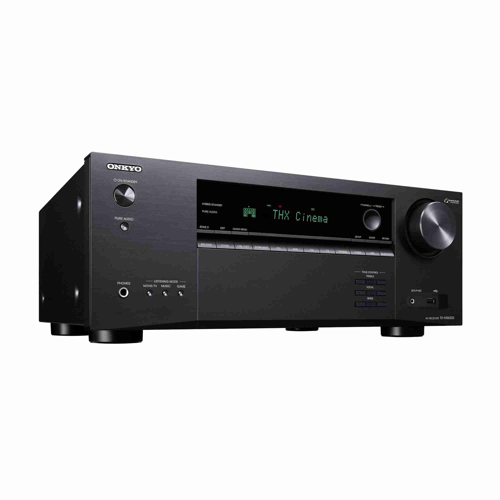 Onkyo TX-NR6100 مستقبل AV 7.2 قناة بدقة 8K معتمد من THX 2