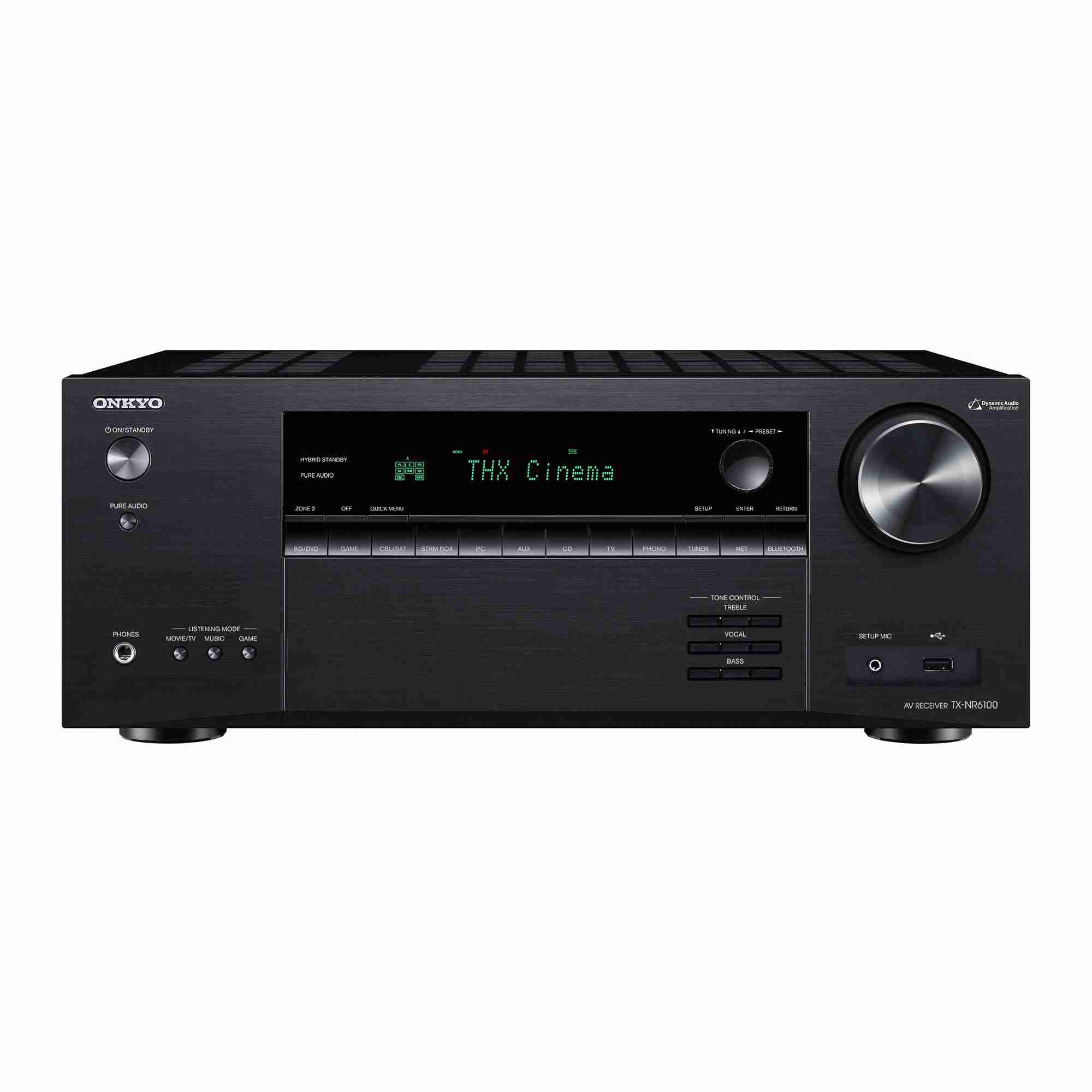 Onkyo TX-NR6100 مستقبل AV 7.2 قناة بدقة 8K معتمد من THX 3