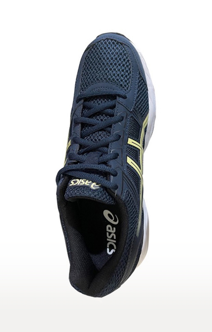 Asics | Men's Blue and Yellow Mesh Running Shoes 2
