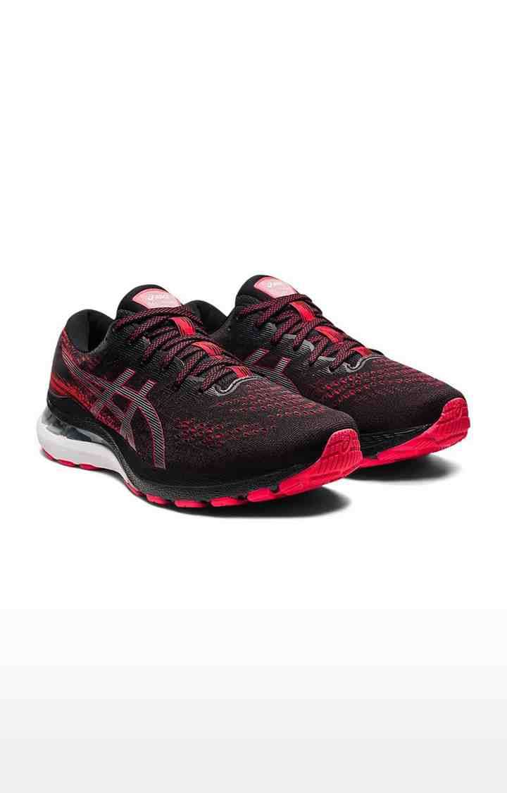 Asics black best sale red