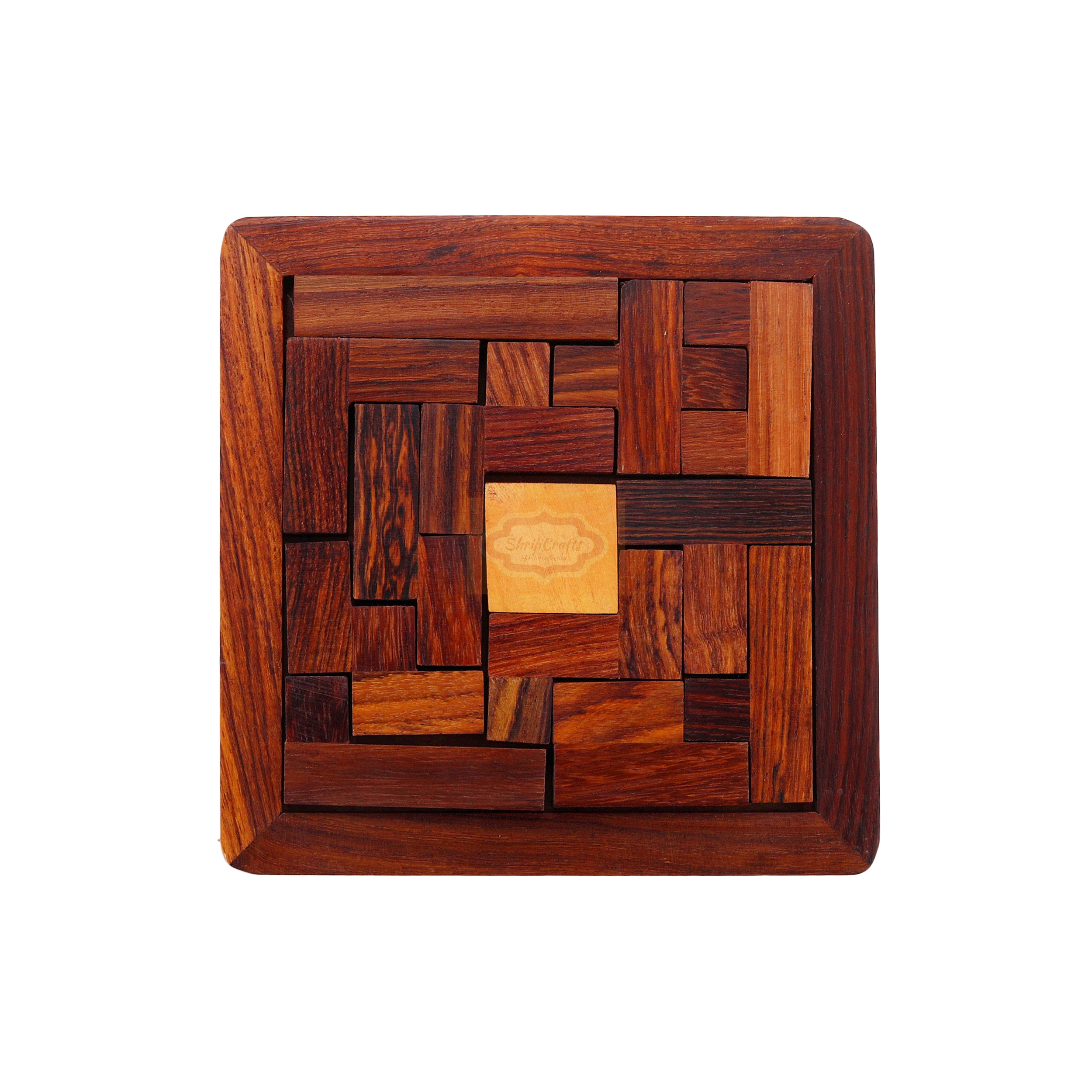 Shrijicrafts | ShrijiCrafts Handmade Indian Wood Jigsaw Puzzle Wooden Toys for Kids 1