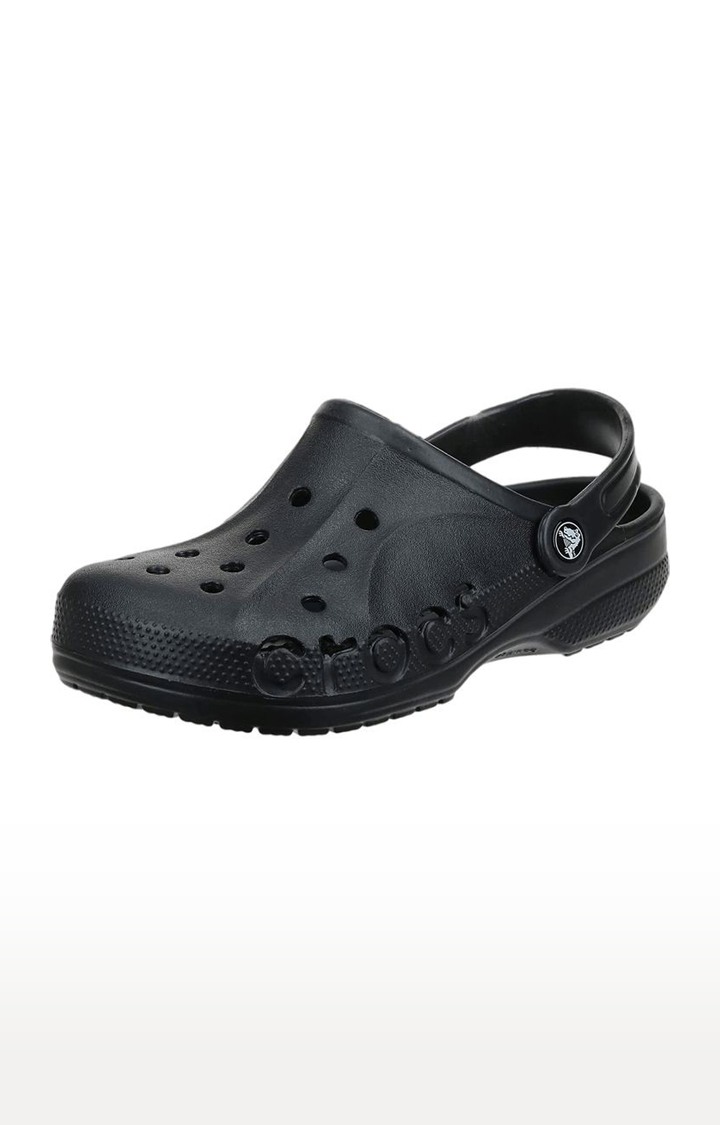 Crocs black solid deals clogs