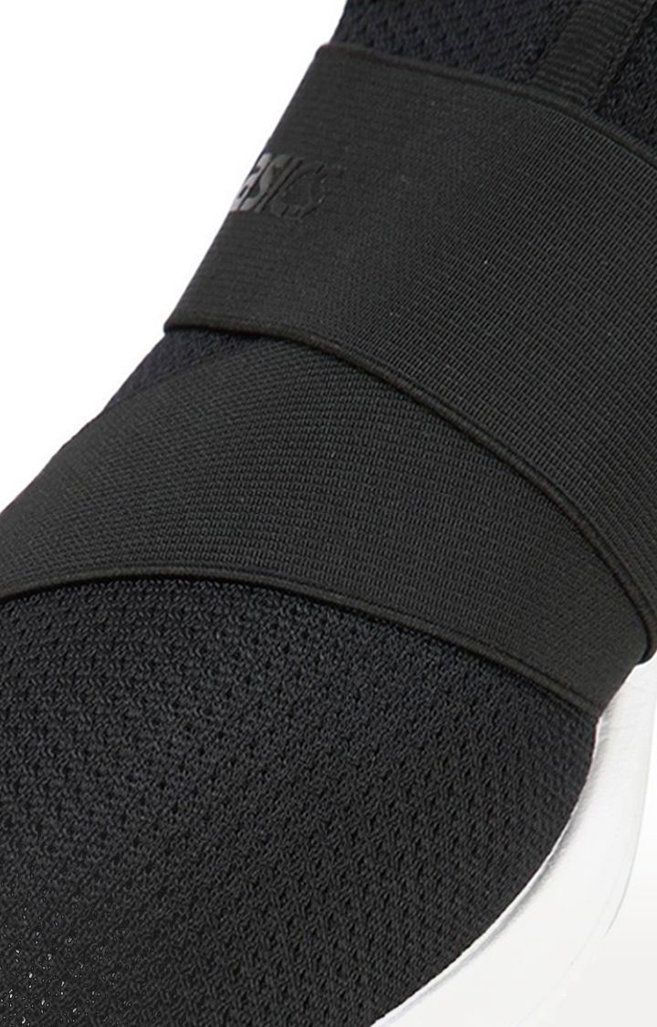 Men's Black Synthetic Running Shoes
