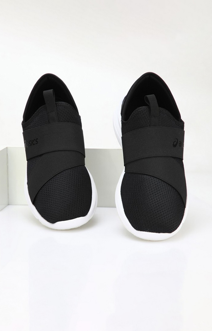 Men's Black Synthetic Running Shoes