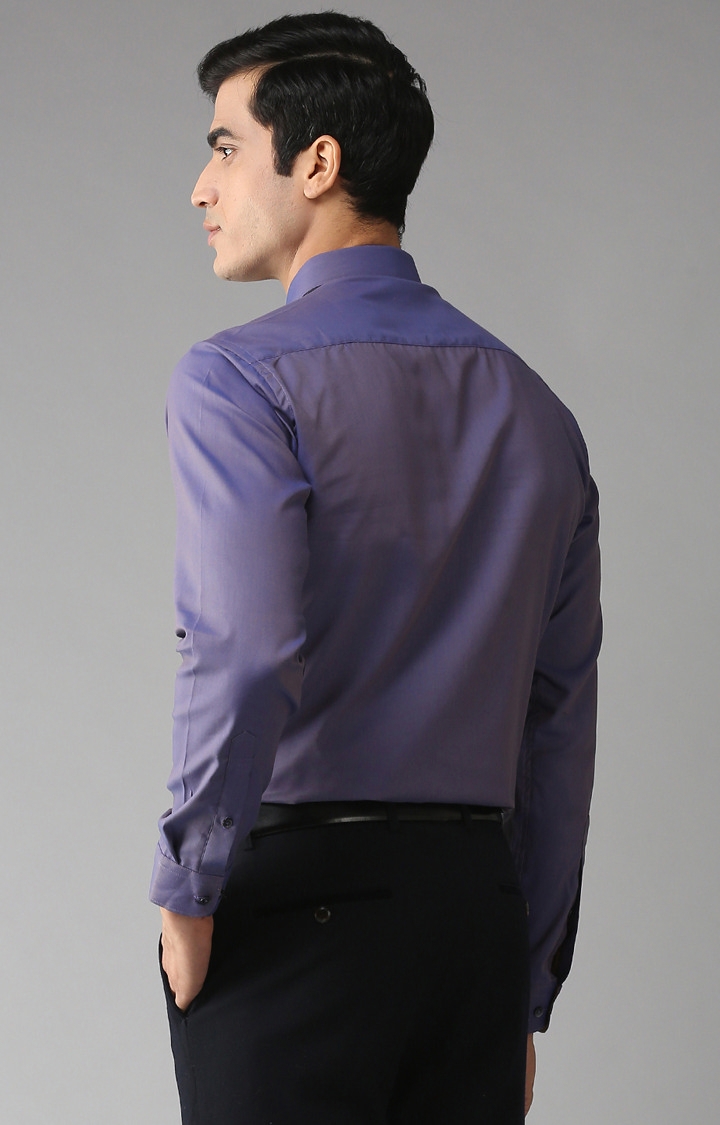 Eppe | Purple Solid Formal Shirt 3