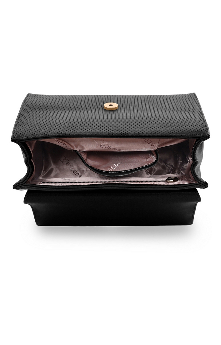 ESBEDA | Black Solid Handbags 3