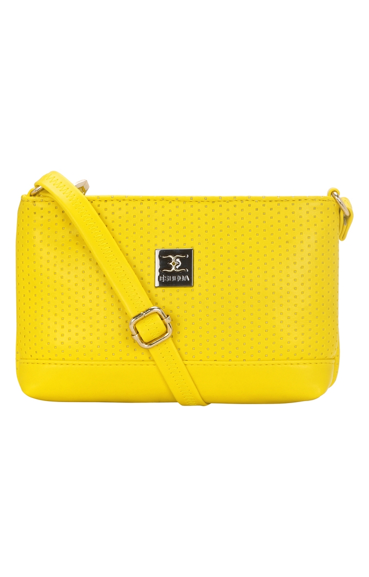 ESBEDA | Yellow Solid Sling Bags 0