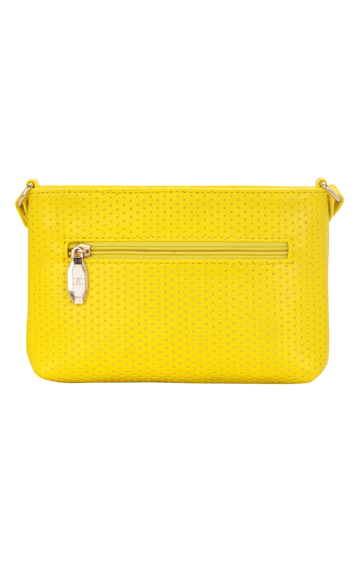 ESBEDA | Yellow Solid Sling Bags 2