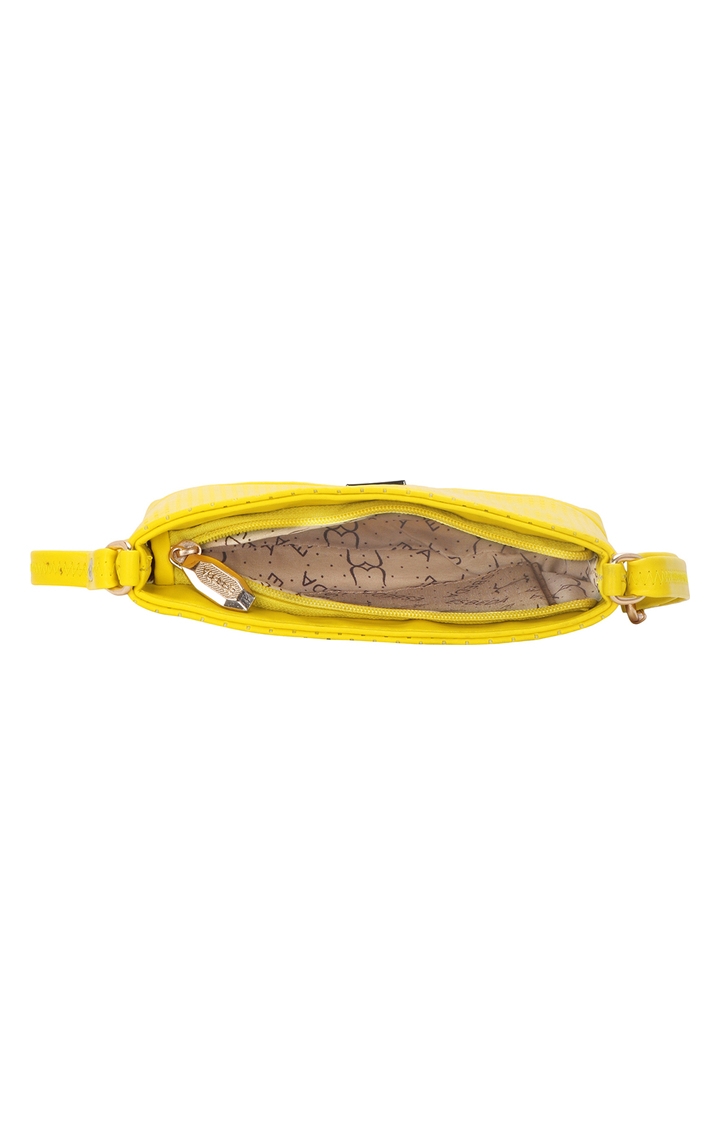 ESBEDA | Yellow Solid Sling Bags 4