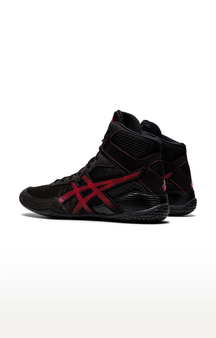 Asics | Unisex Black and Red Synthetic Running Shoes 2