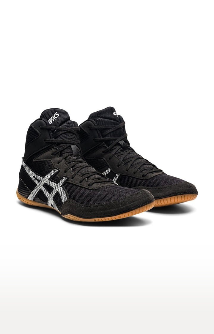 Asics black high tops hot sale