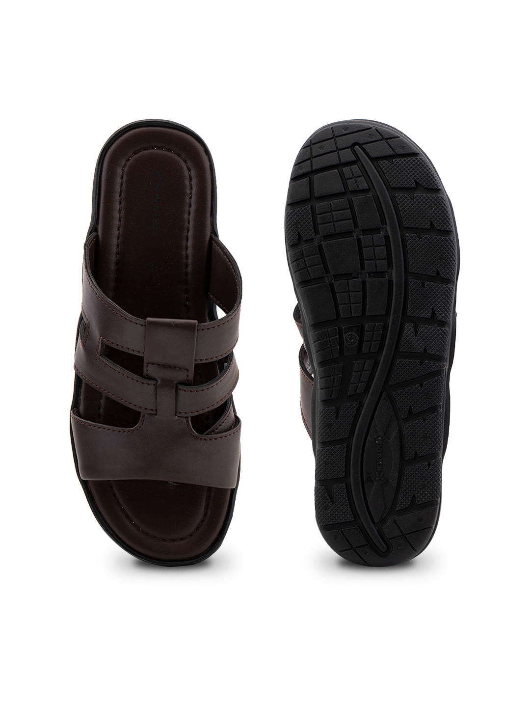 Lazard Brown Leather Gladiator Sandal for Men