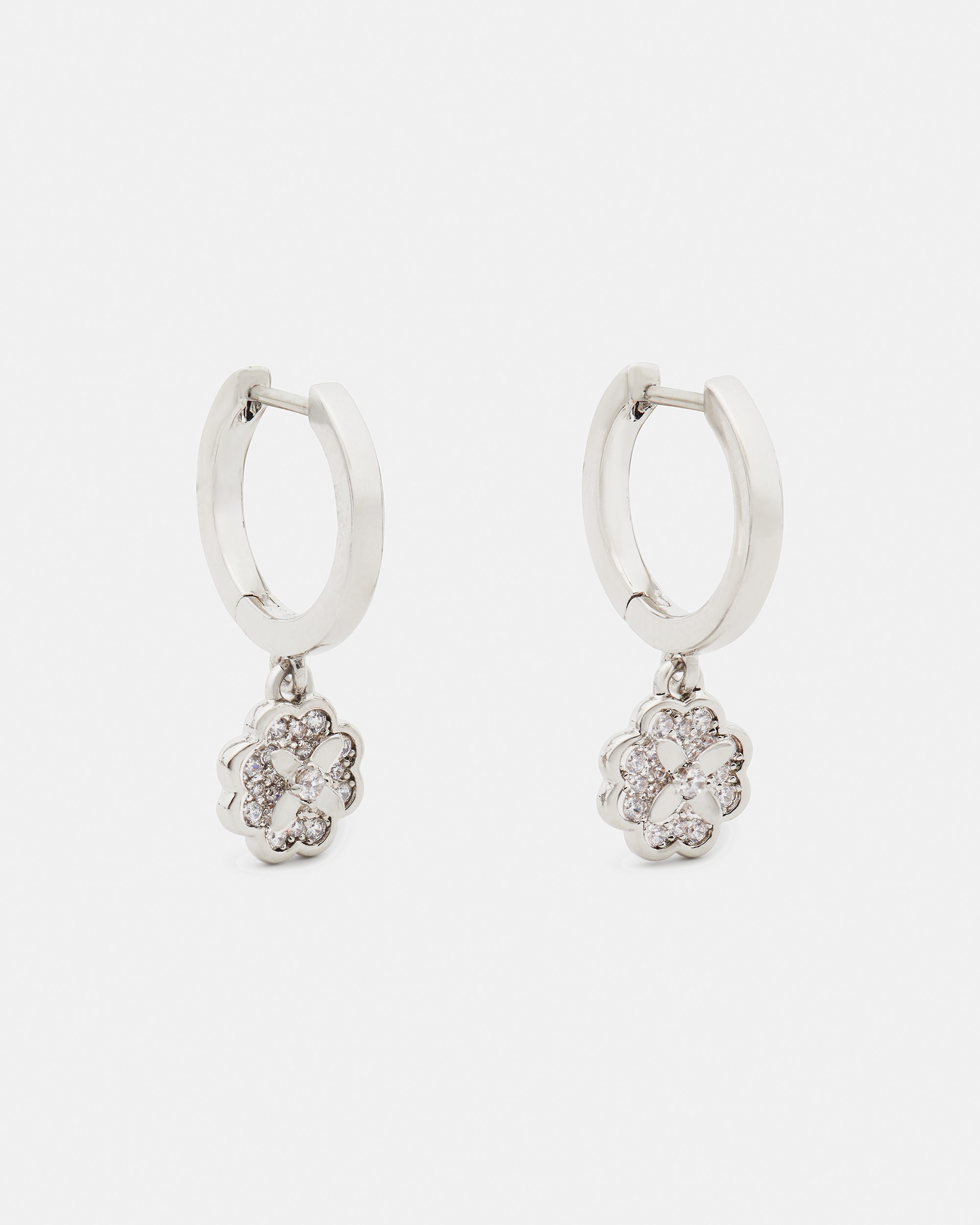 Heritage Bloom Huggie Drop Earrings