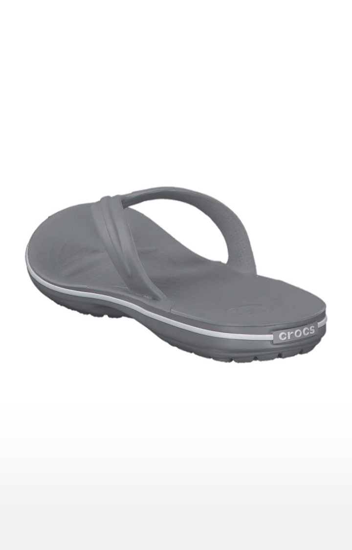 Men's Grey Solid Slippers