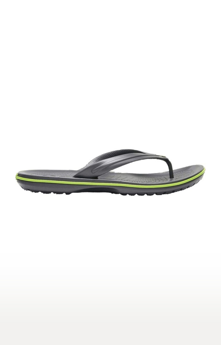 Men's Black Solid Slippers