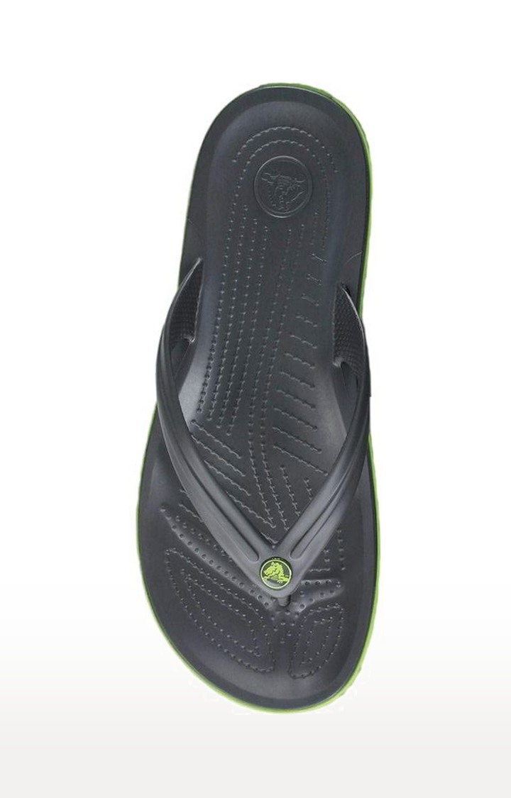 Men's Black Solid Slippers