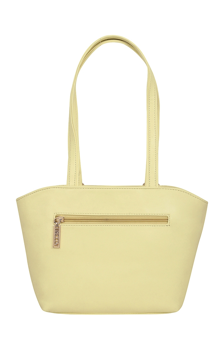 ESBEDA | Light Yellow Solid Handbags 1