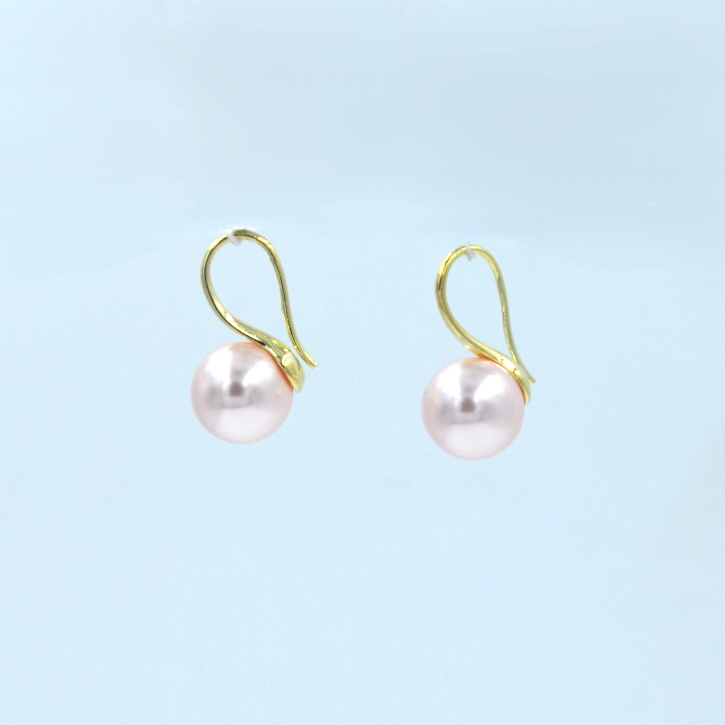The Nila Gold Plated Pearl Drop Earrings