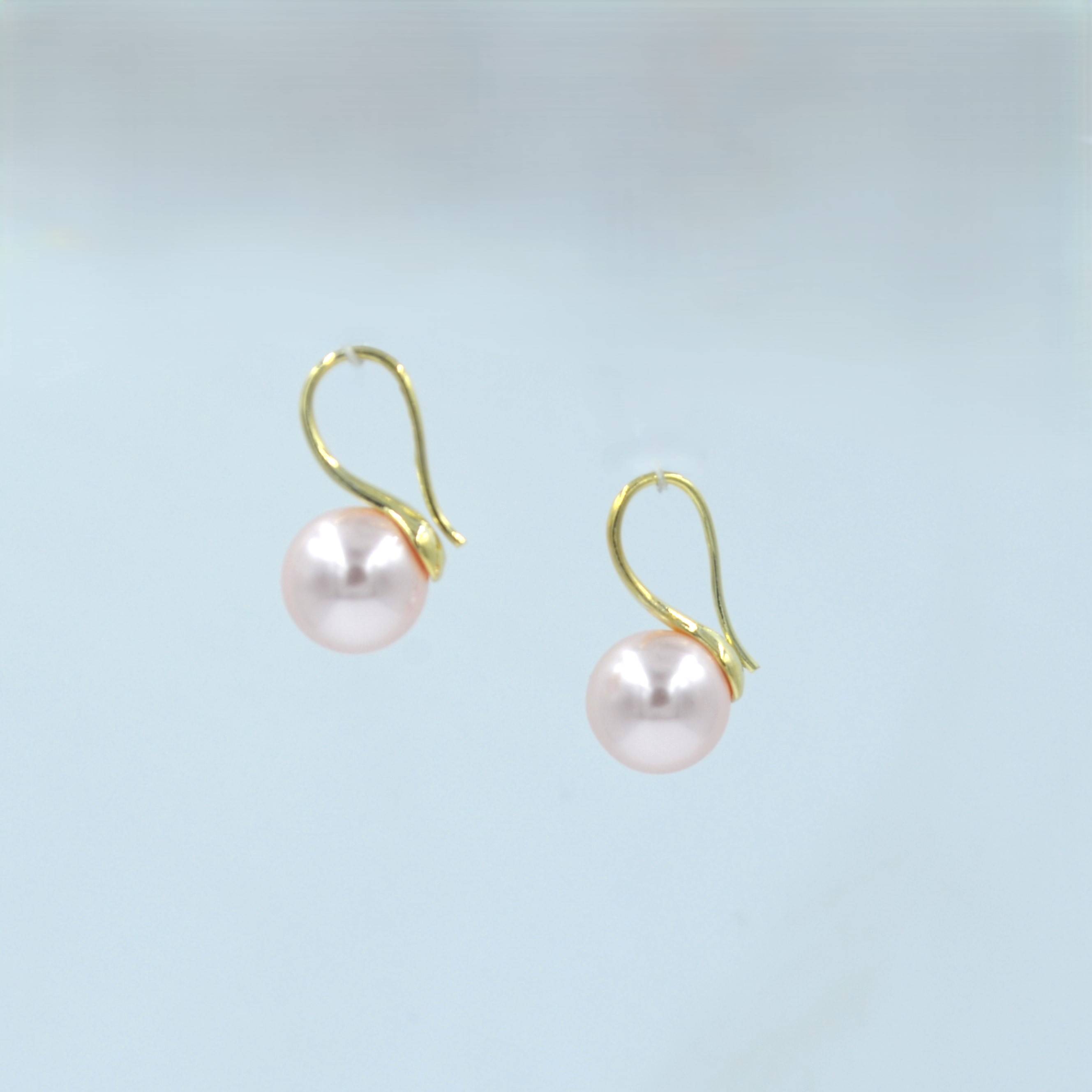 The Nila Gold Plated Pearl Drop Earrings