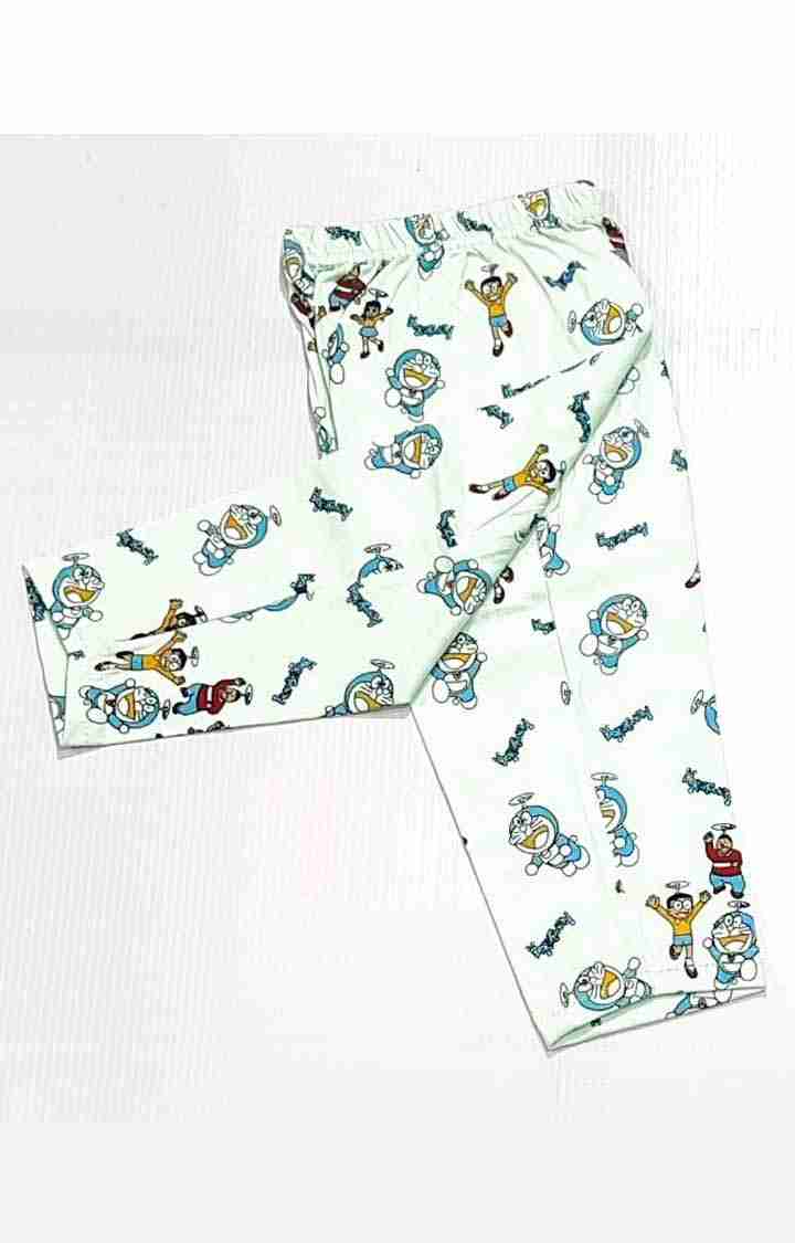 Green Stylish Doraemon Printed Top and Pyjama Set