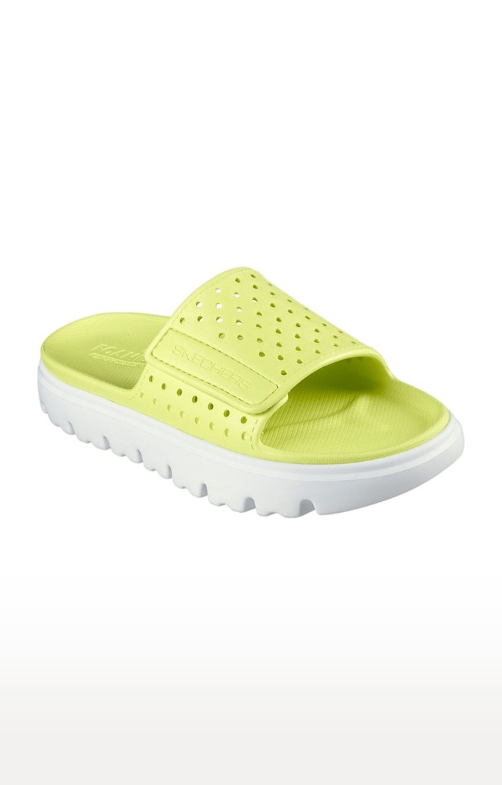 Skechers slippers womens yellow hotsell