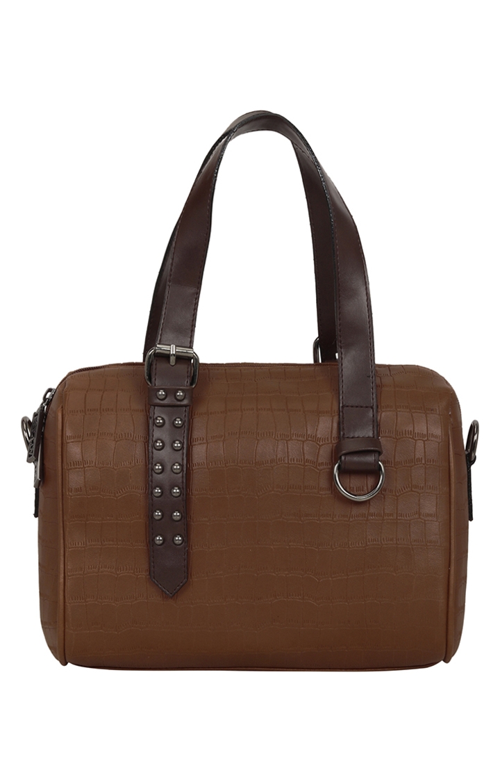 ESBEDA | Women's Brown PU Solid Handbags 0