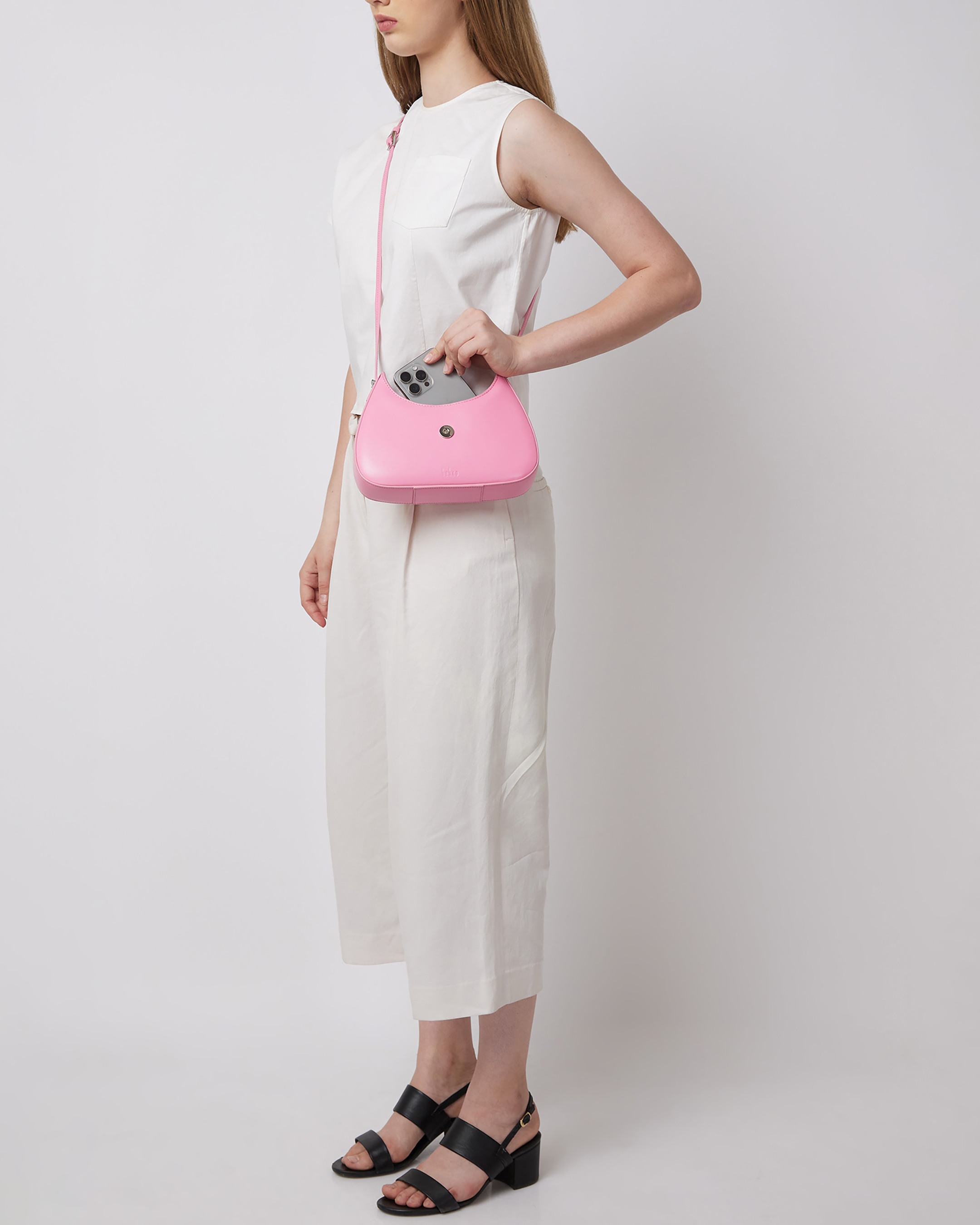 Leena Mini Crossbody Nappa Gum Pink