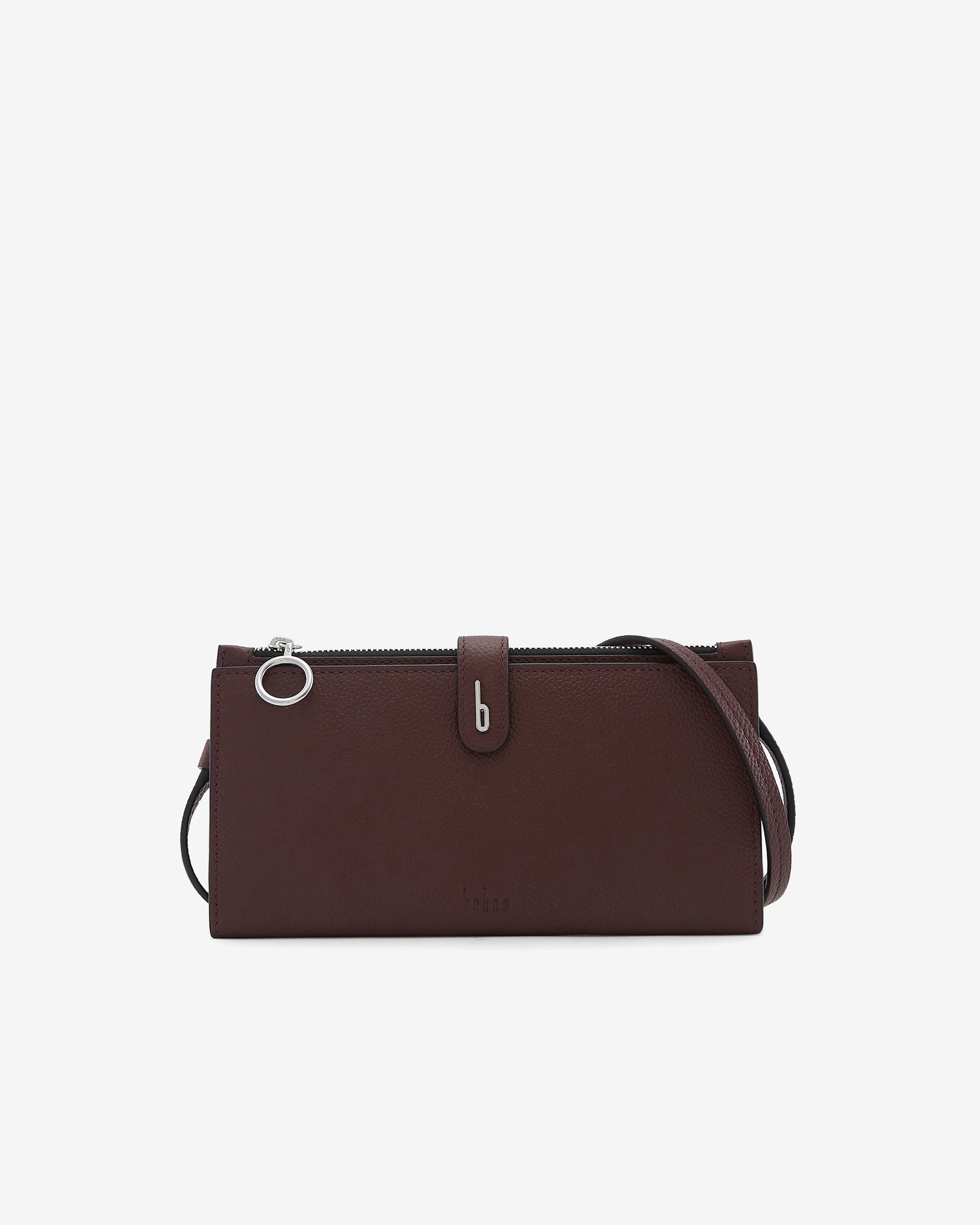 Andrea Wallet Pebble Bordeaux
