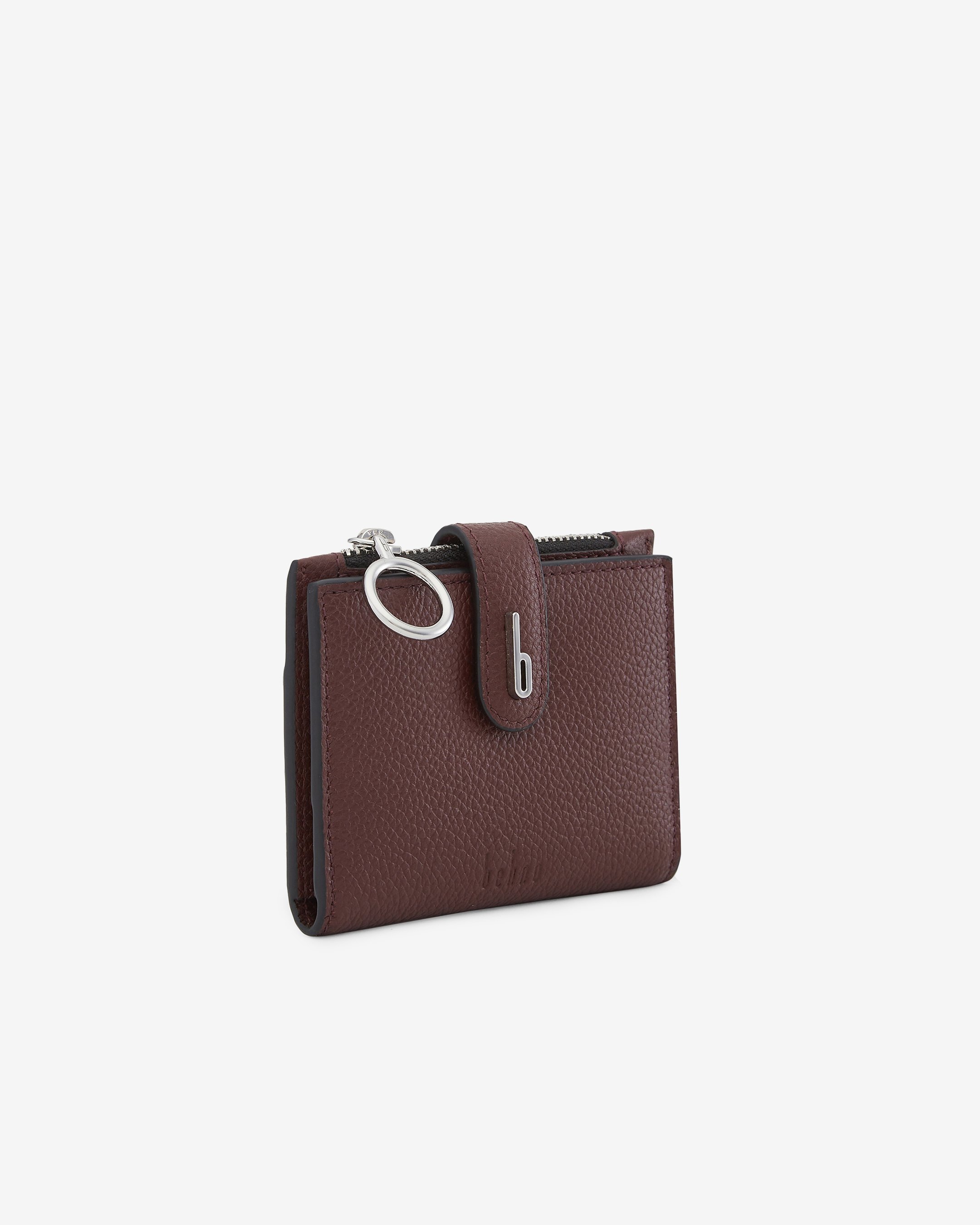 Andrea Mini Wallet Pebble Bordeaux
