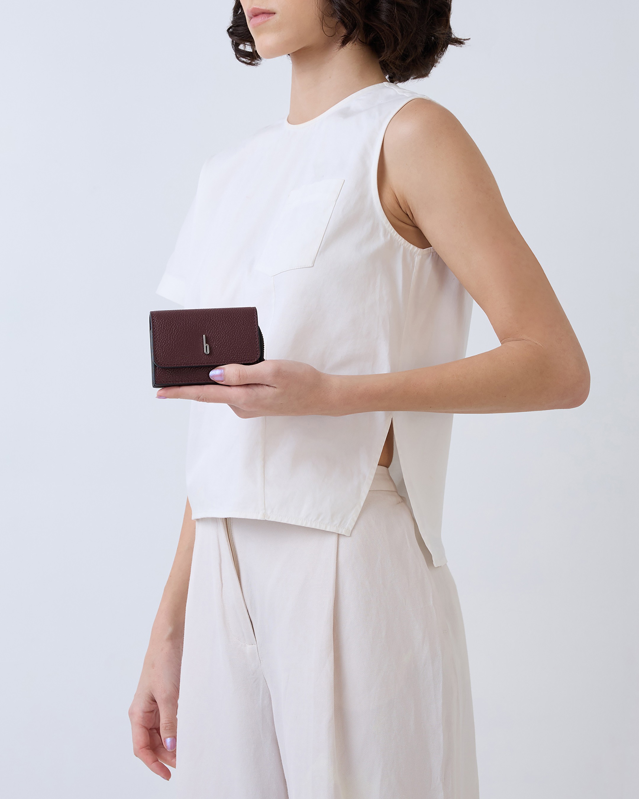 Sheryl Wallet Pebble Bordeaux