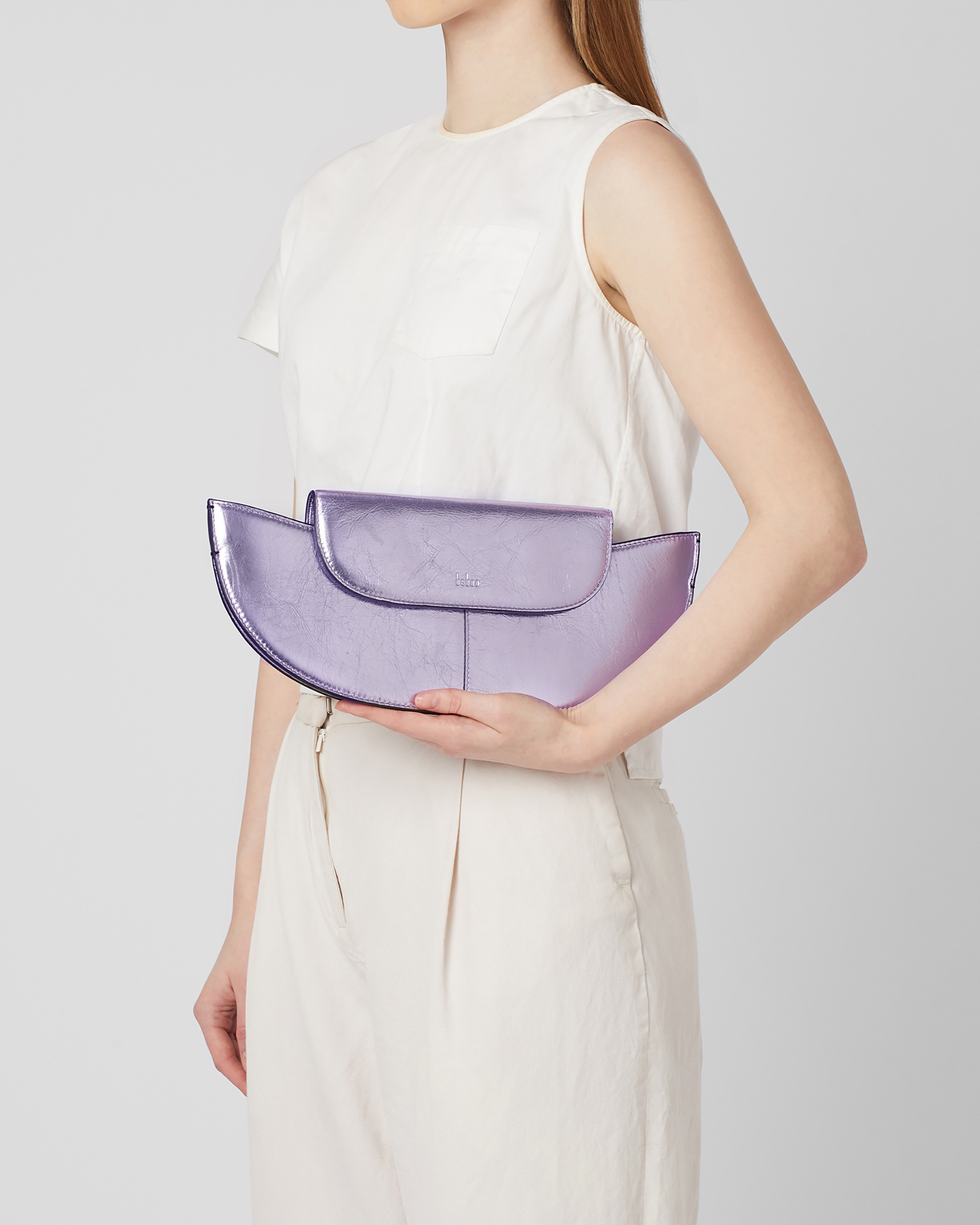 Nadia Clutch Metallic Thistle