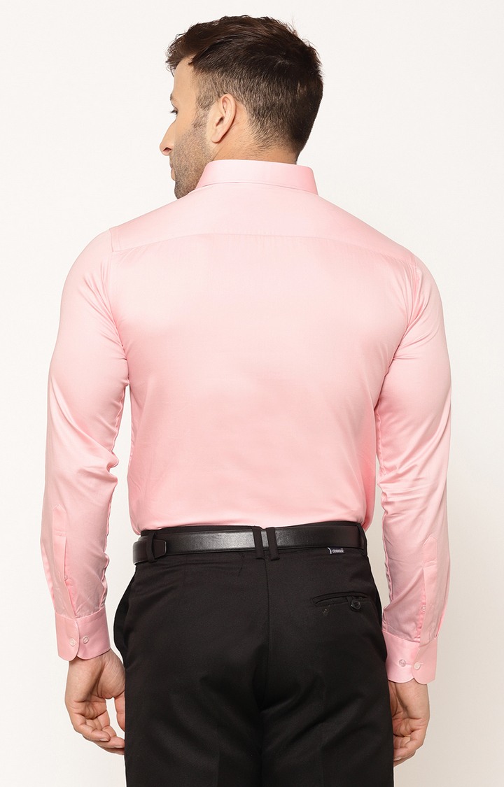 Eppe Baby Pink Solid Formal Shirt