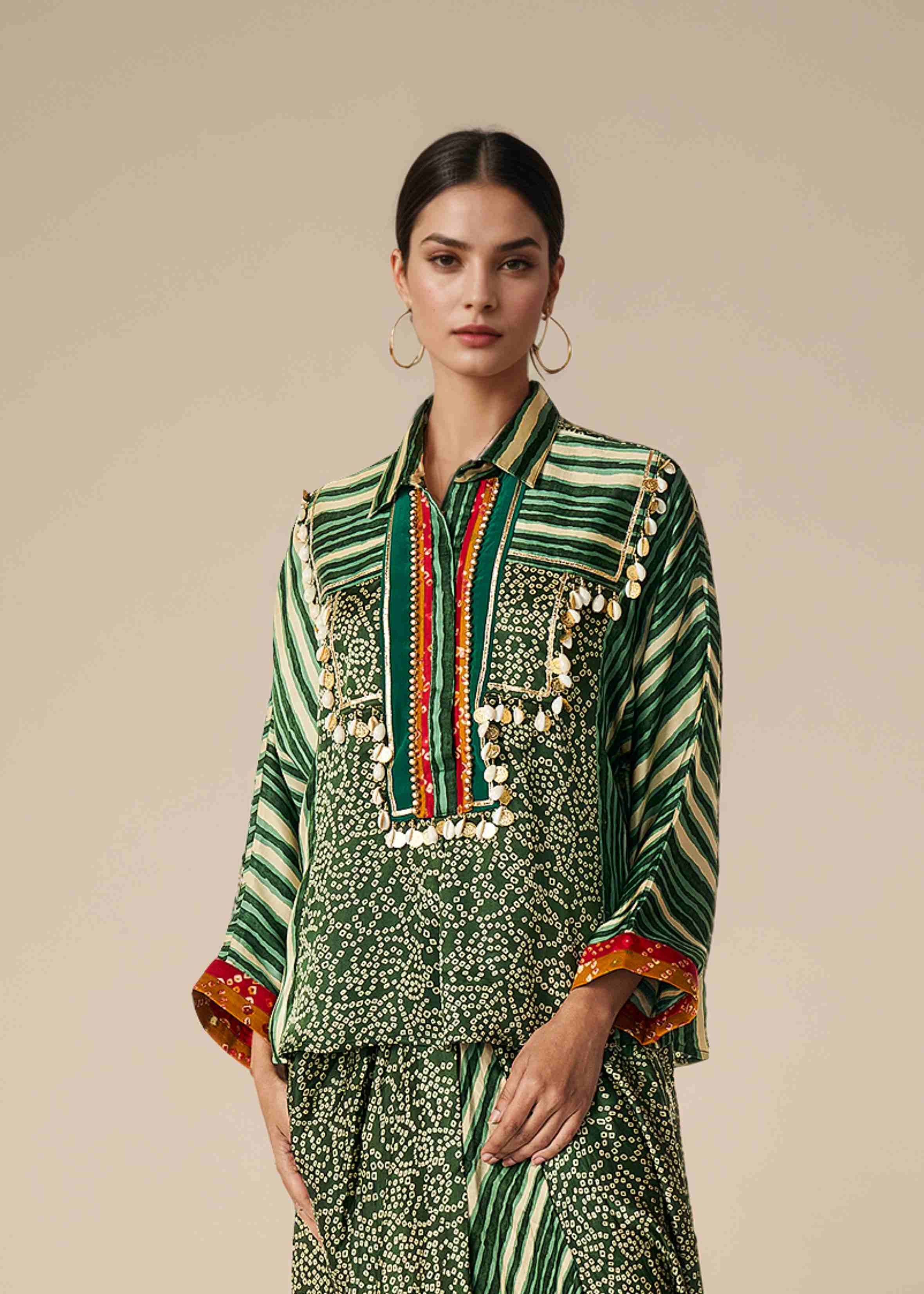 Olive Shirt Blouse