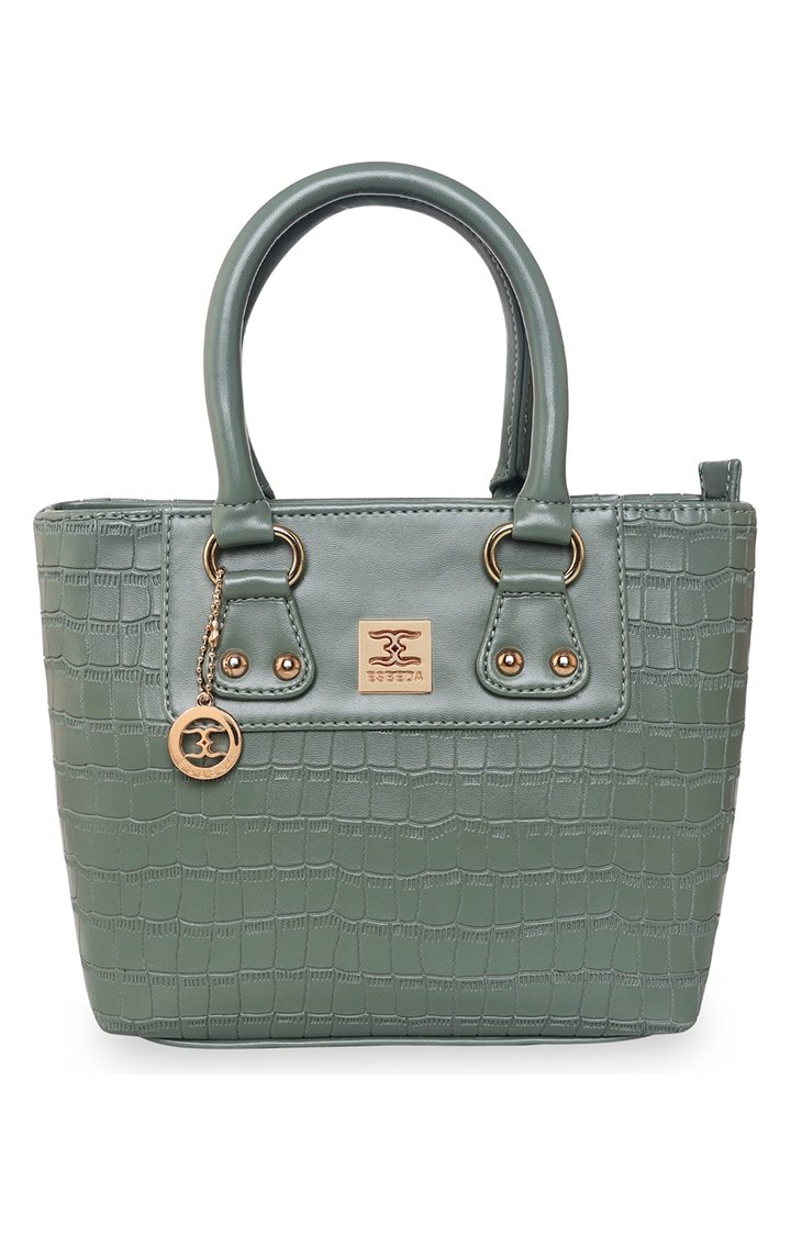 ESBEDA | Women's Green PU Solid Handbags 0