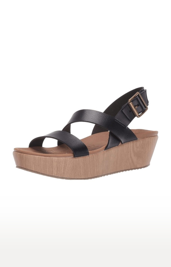 Skechers Becka Fun Mixer Multi Strap Sling Back Flatform Sandal