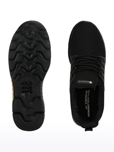 Campus Shoes | Men's Black BELGIUM Running Shoes 3