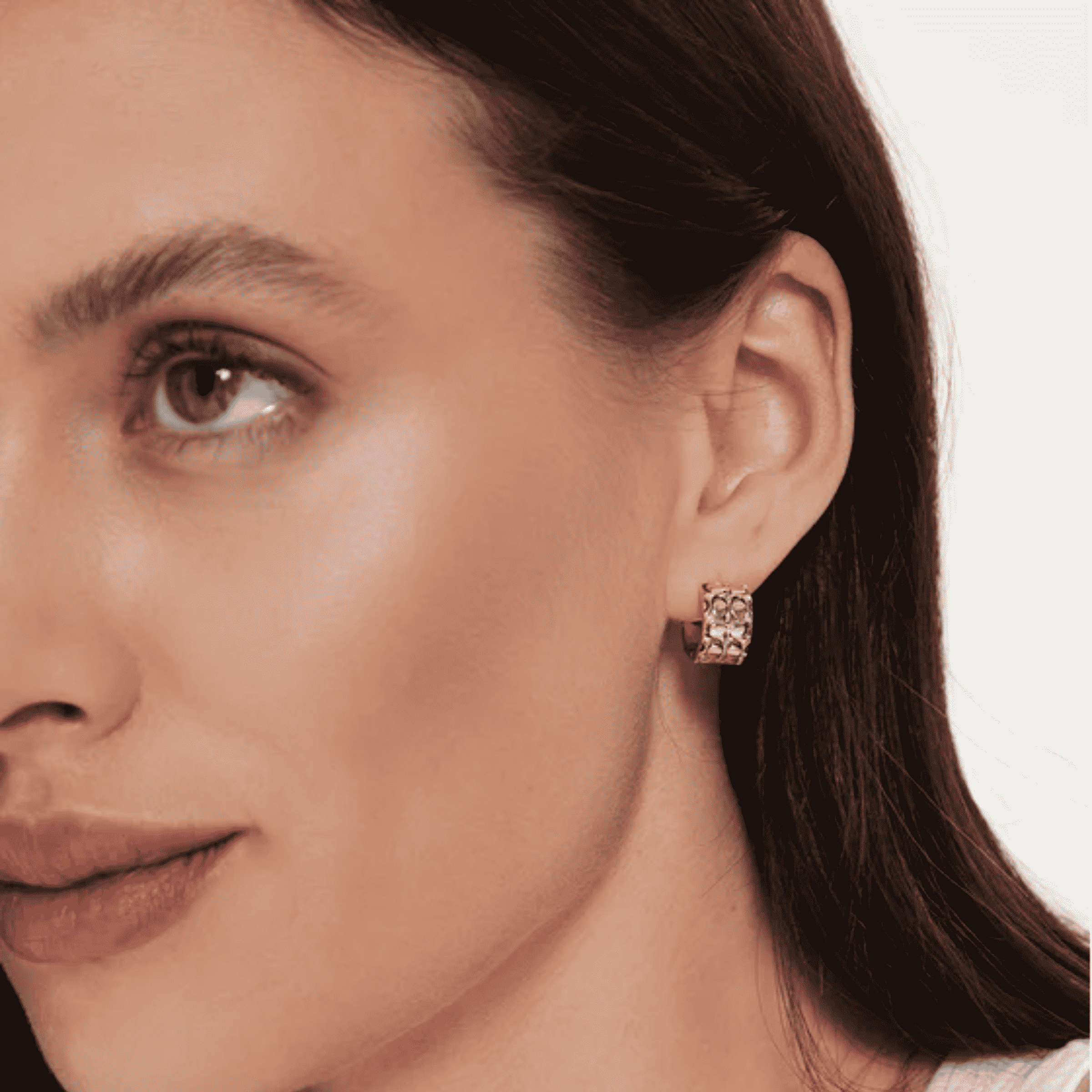 Signature Quilted Huggie Earrings