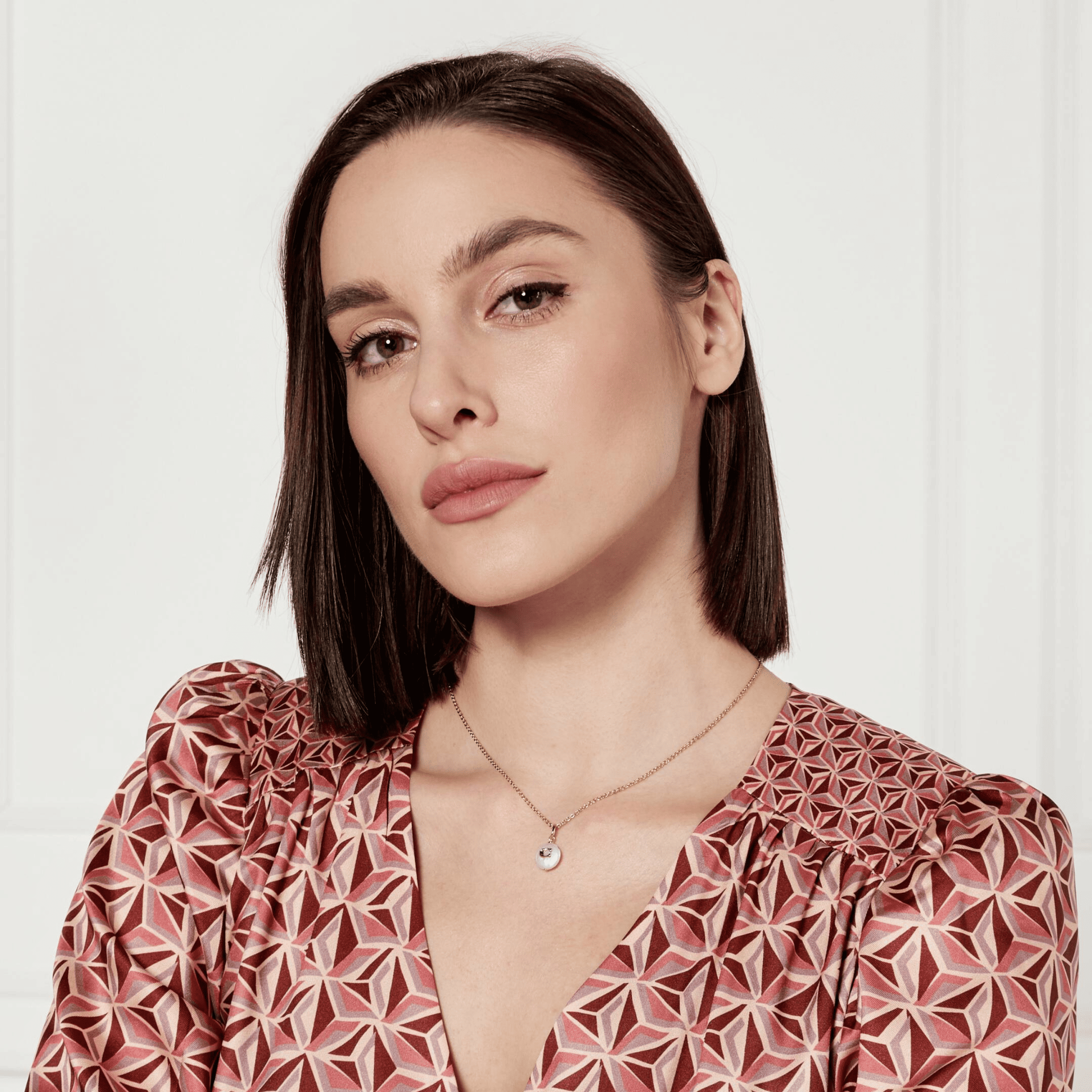 Signature Coin Pearl Pendant Necklace