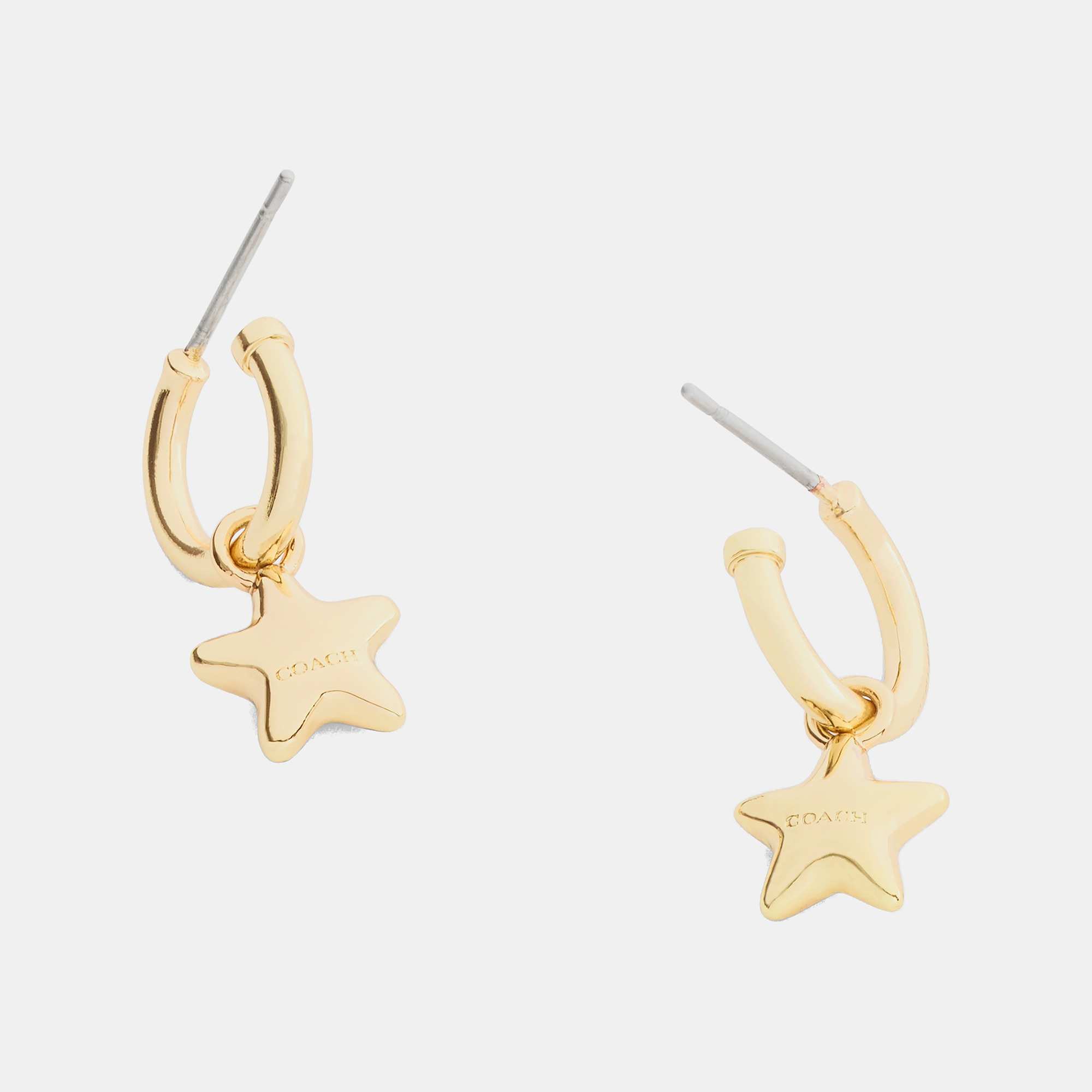 Star Charm Huggie Earrings