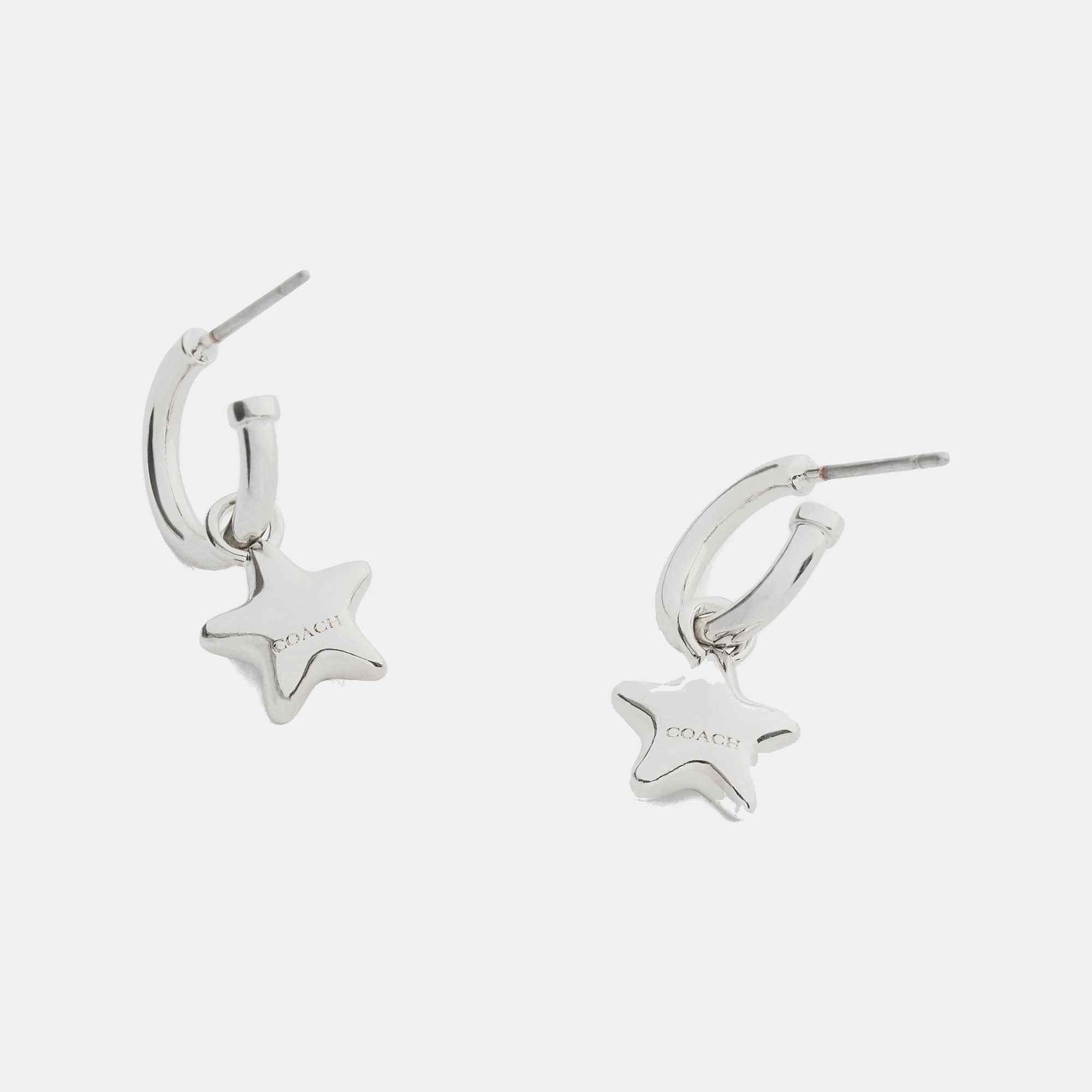 Star Charm Huggie Earrings